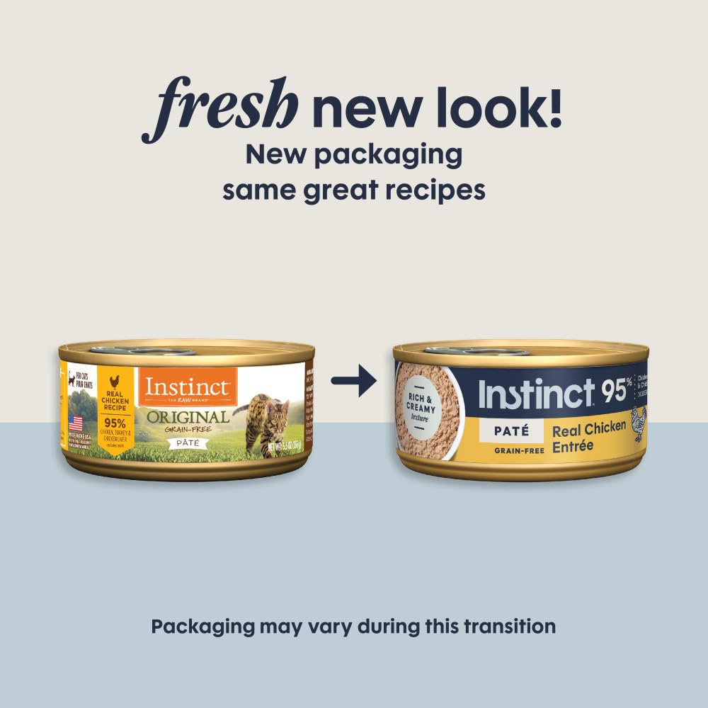 Instinct open can top view showing smooth pate and easy serving