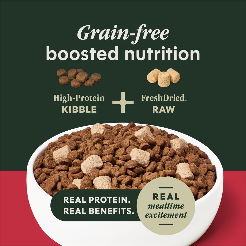 Instinct RawBoost ingredient label emphasizing USA-raised beef and clean ingredient benefits