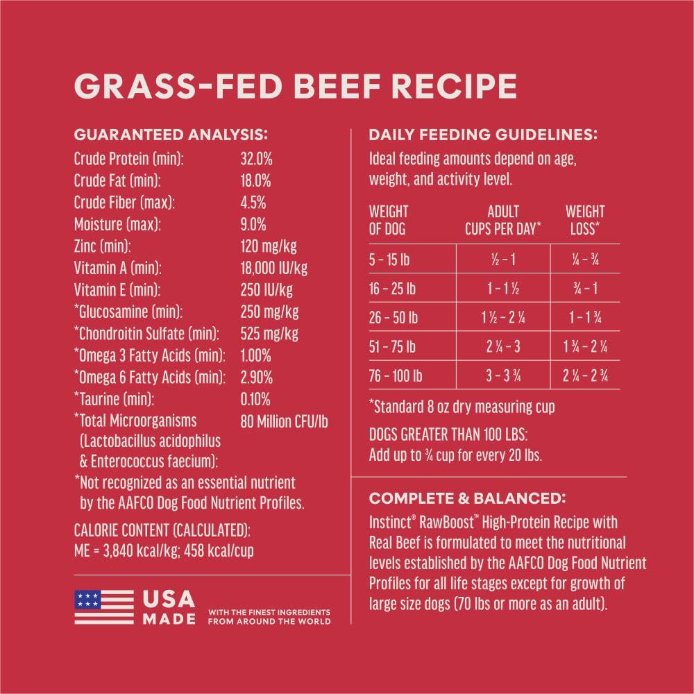 Dog eating Instinct RawBoost in home setting showing enjoyment and mealtime satisfaction