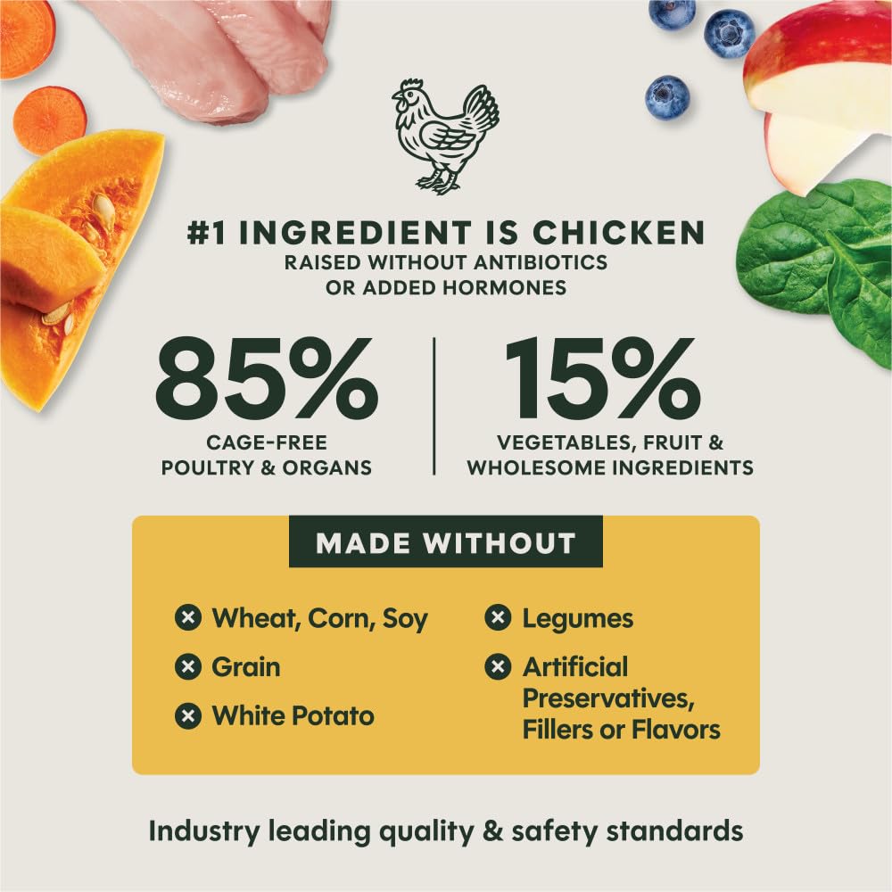 Instinct portion comparison on scale helping owners measure accurate servings