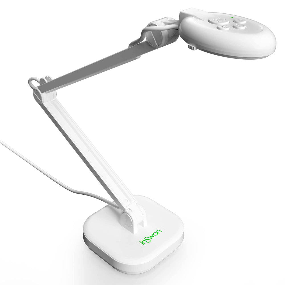 INSWAN front view showing camera head and base for professional presentations