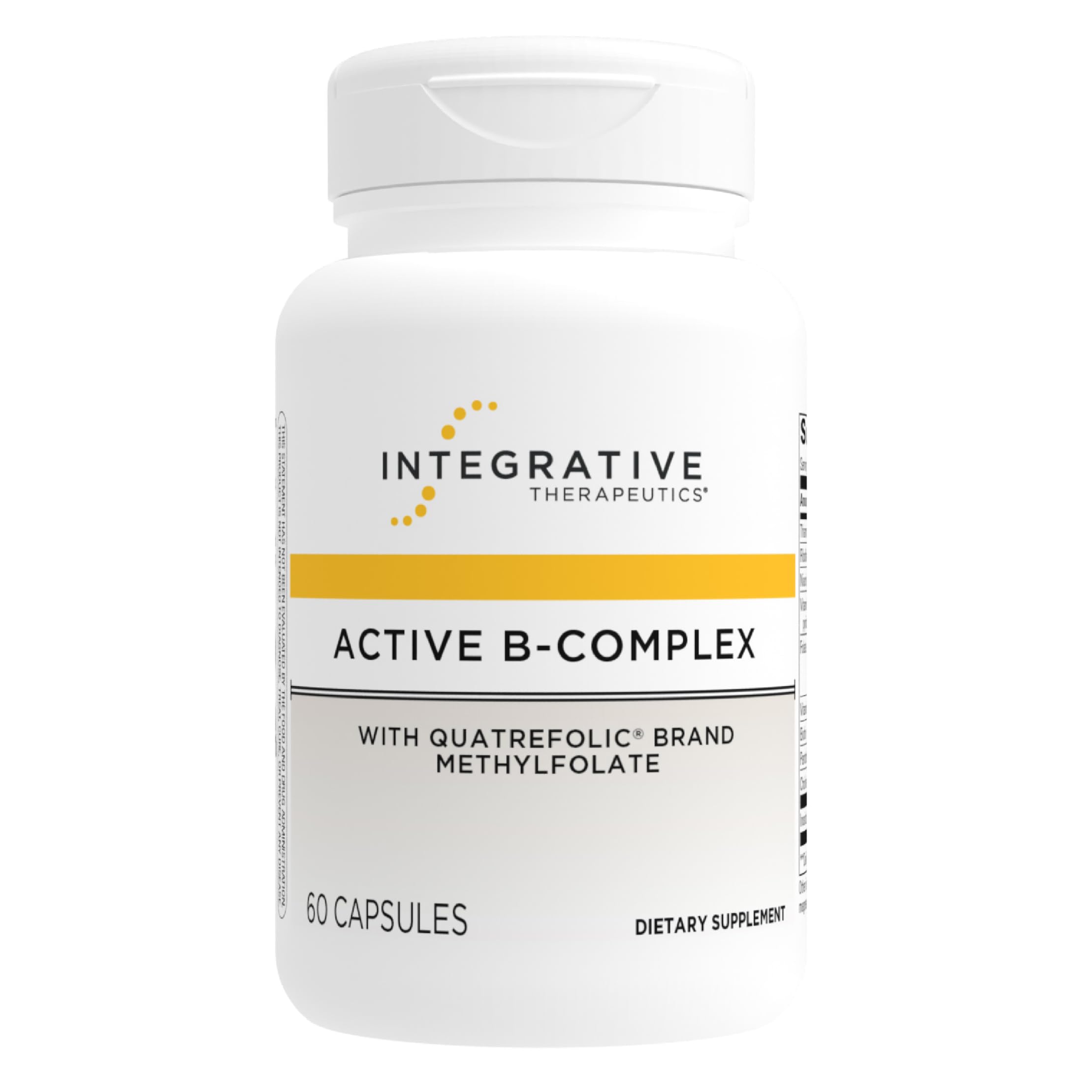 Integrative Therapeutics bottle front label showing supplement identity and benefits