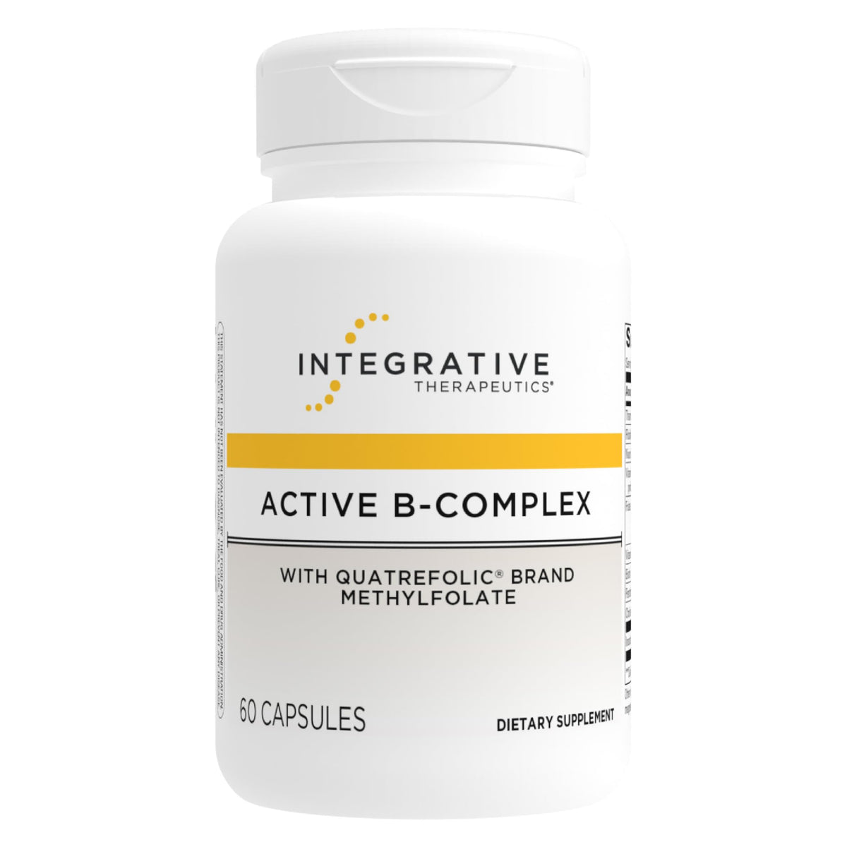 Integrative Therapeutics bottle front label showing supplement identity and benefits
