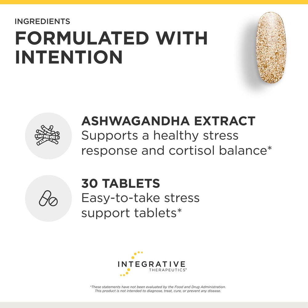 Integrative Therapeutics ashwagandha root image showing natural source benefits