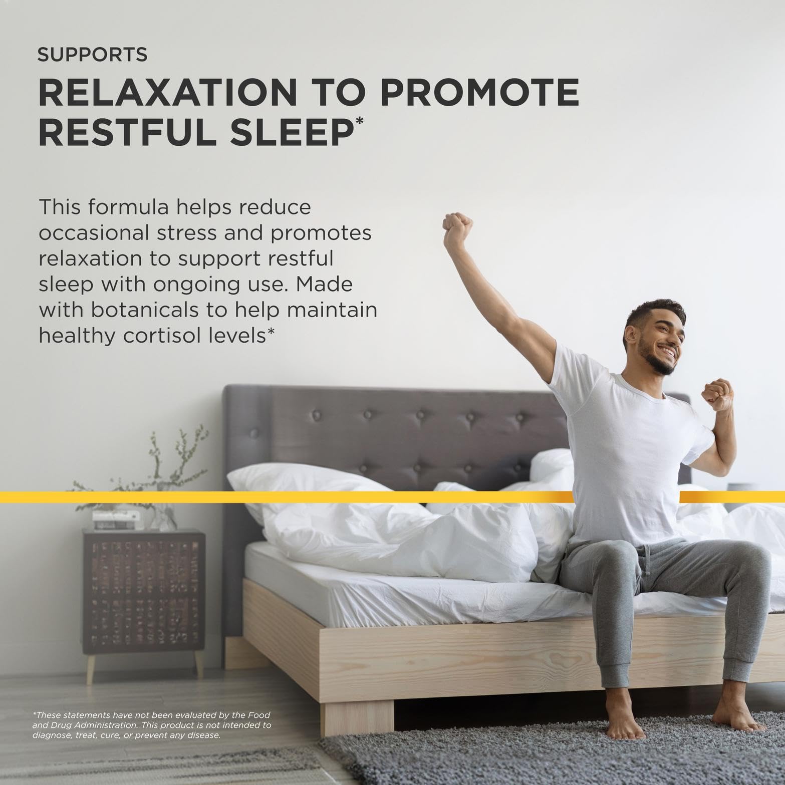 Integrative Therapeutics L-theanine display with tea illustrating relaxation support
