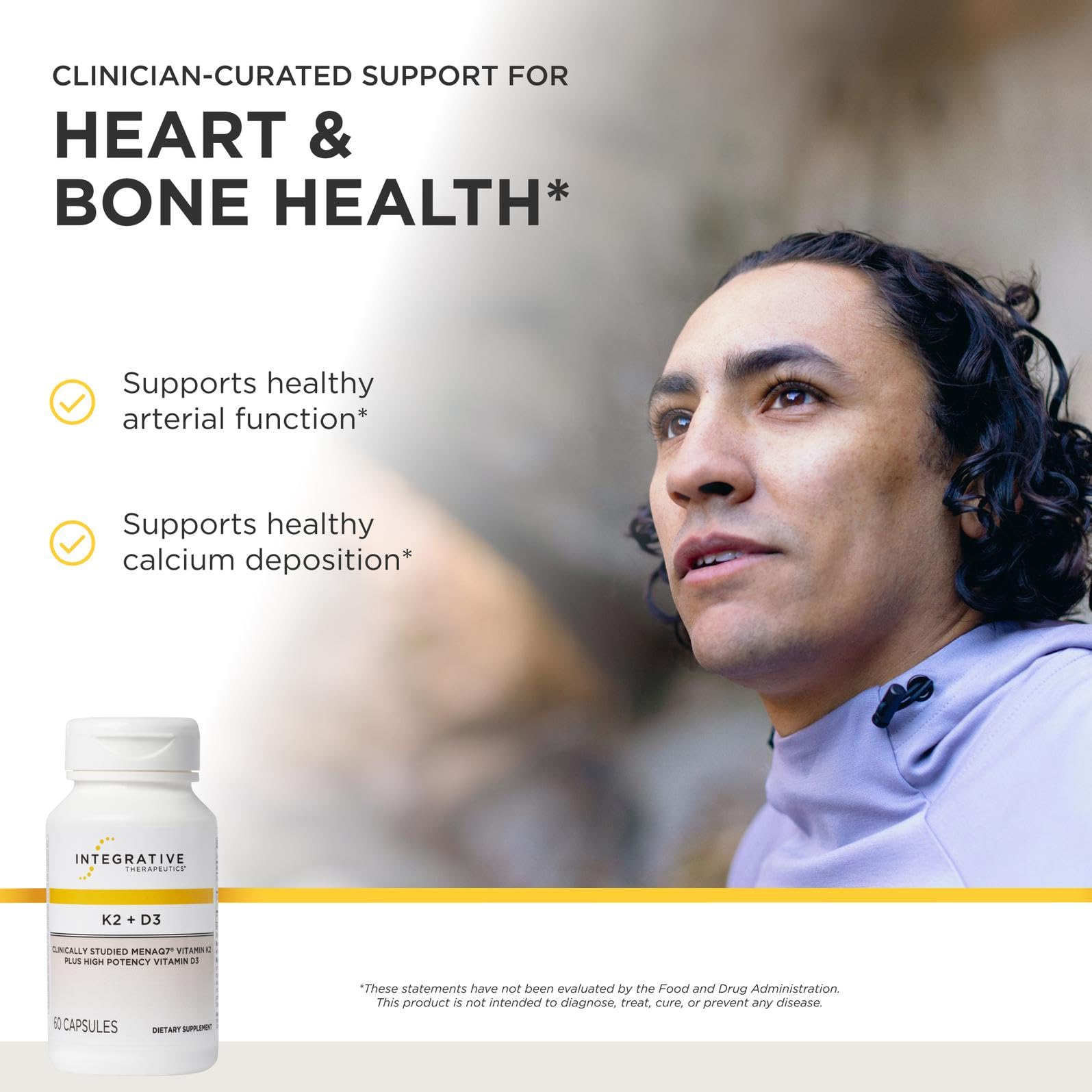 Integrative Therapeutics closeup of a single capsule highlighting smooth vegetarian texture