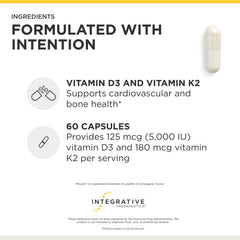 Integrative Therapeutics supplement facts panel displaying dosage and ingredient amounts