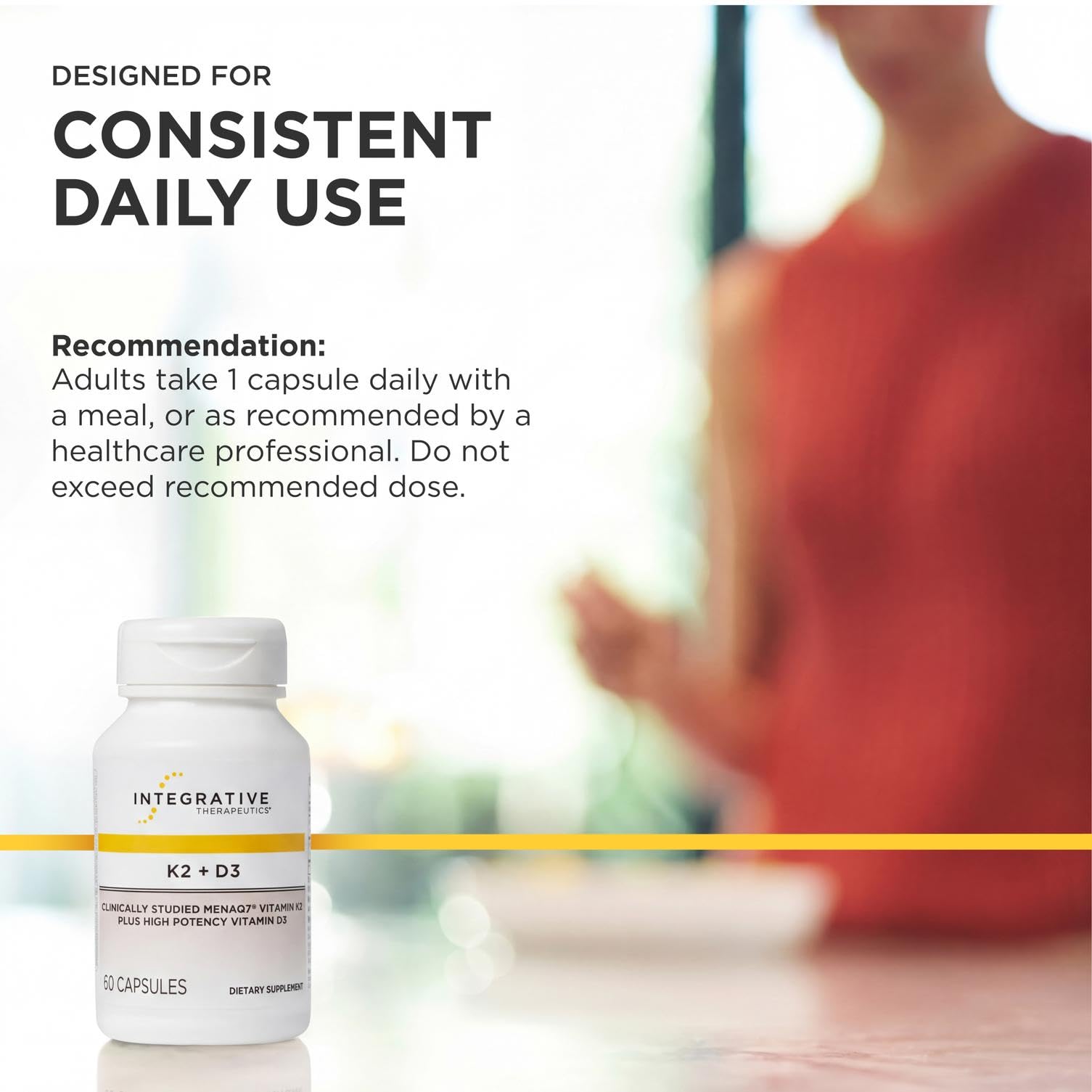 Integrative Therapeutics third‑party tested badge emphasizing verified purity