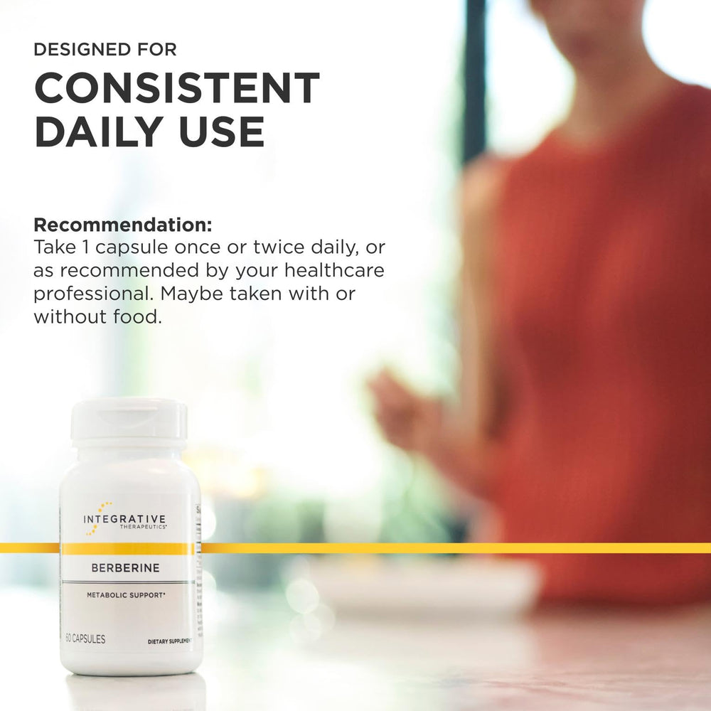 Integrative Therapeutics bottle in travel kit illustrating shelf stability