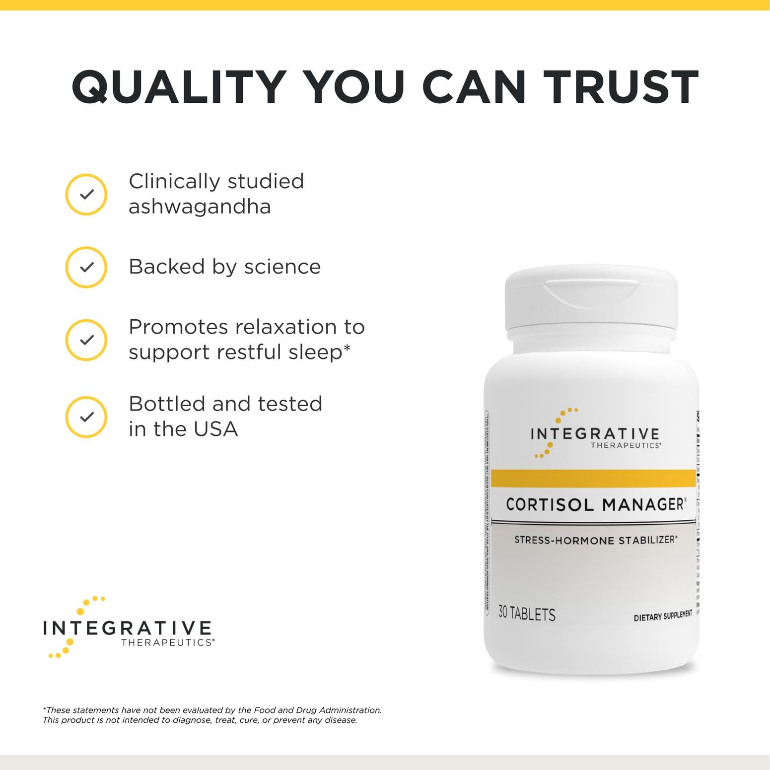 Integrative Therapeutics bottle in hand to show compact size and portability