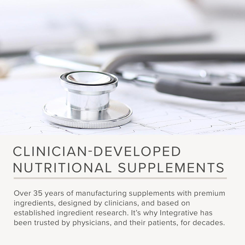 Integrative Therapeutics label close-up showing tocopherol blend and ingredient transparency for informed choice