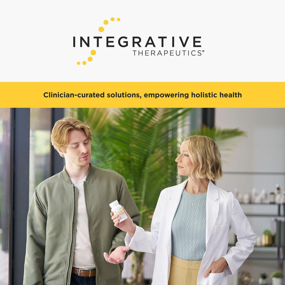 Integrative Therapeutics softgel on a breakfast table scene portraying integration into morning wellness routines