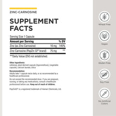 macro texture shot of zinc-carnosine powder demonstrating purity and formulation consistency
