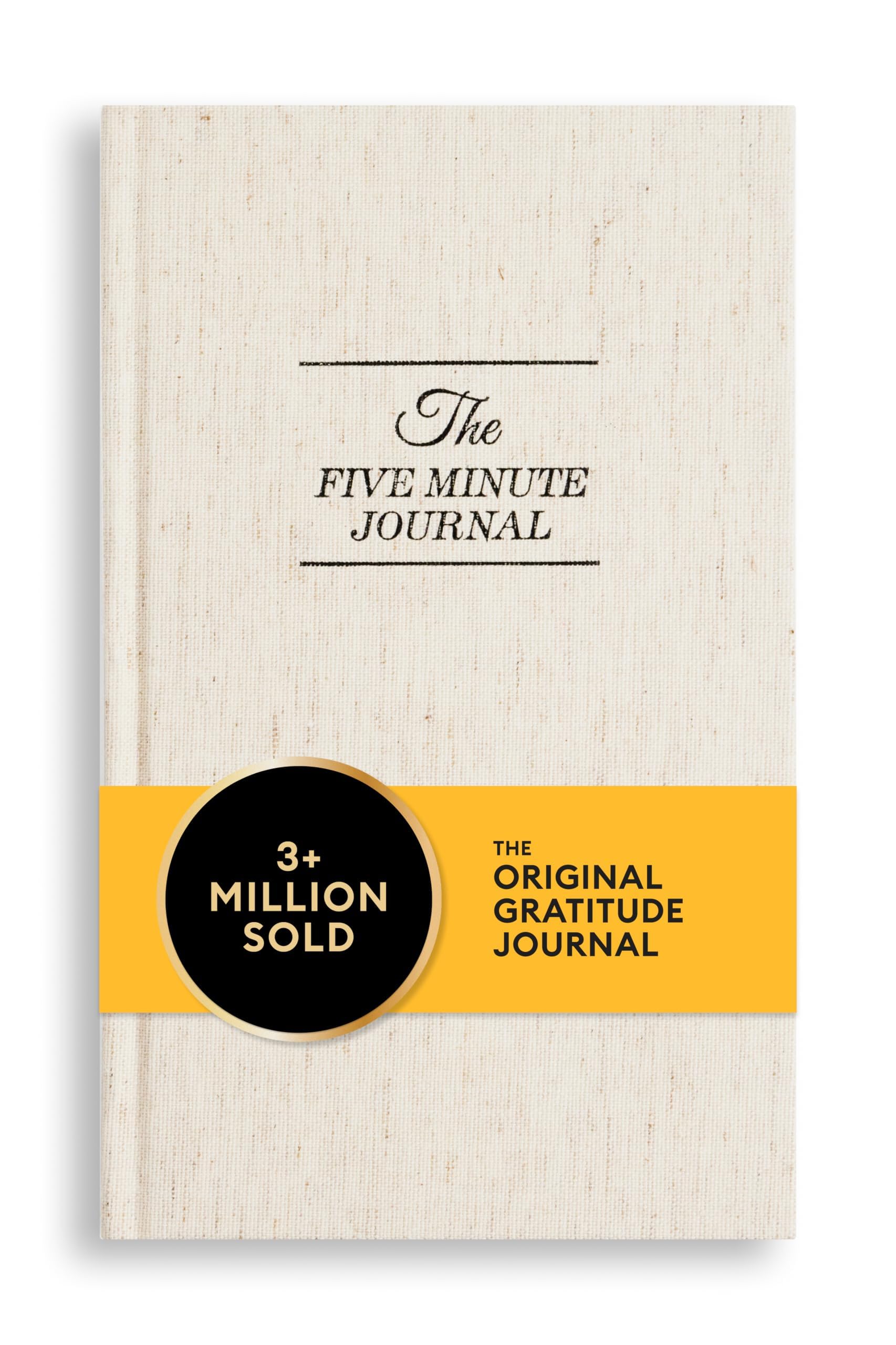 Intelligent Change journal front cover showing durable linen and minimalist design benefits