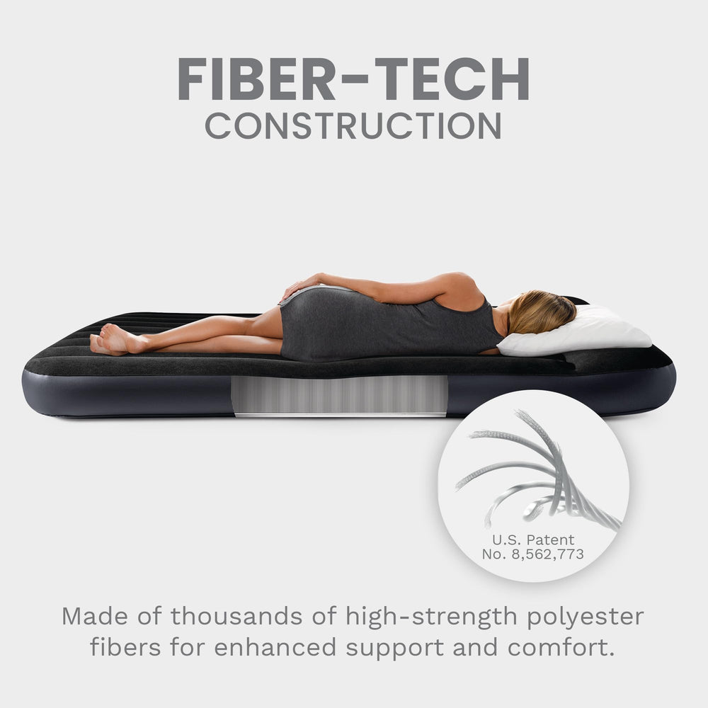Intex product label image showing model and Fiber‑Tech specs