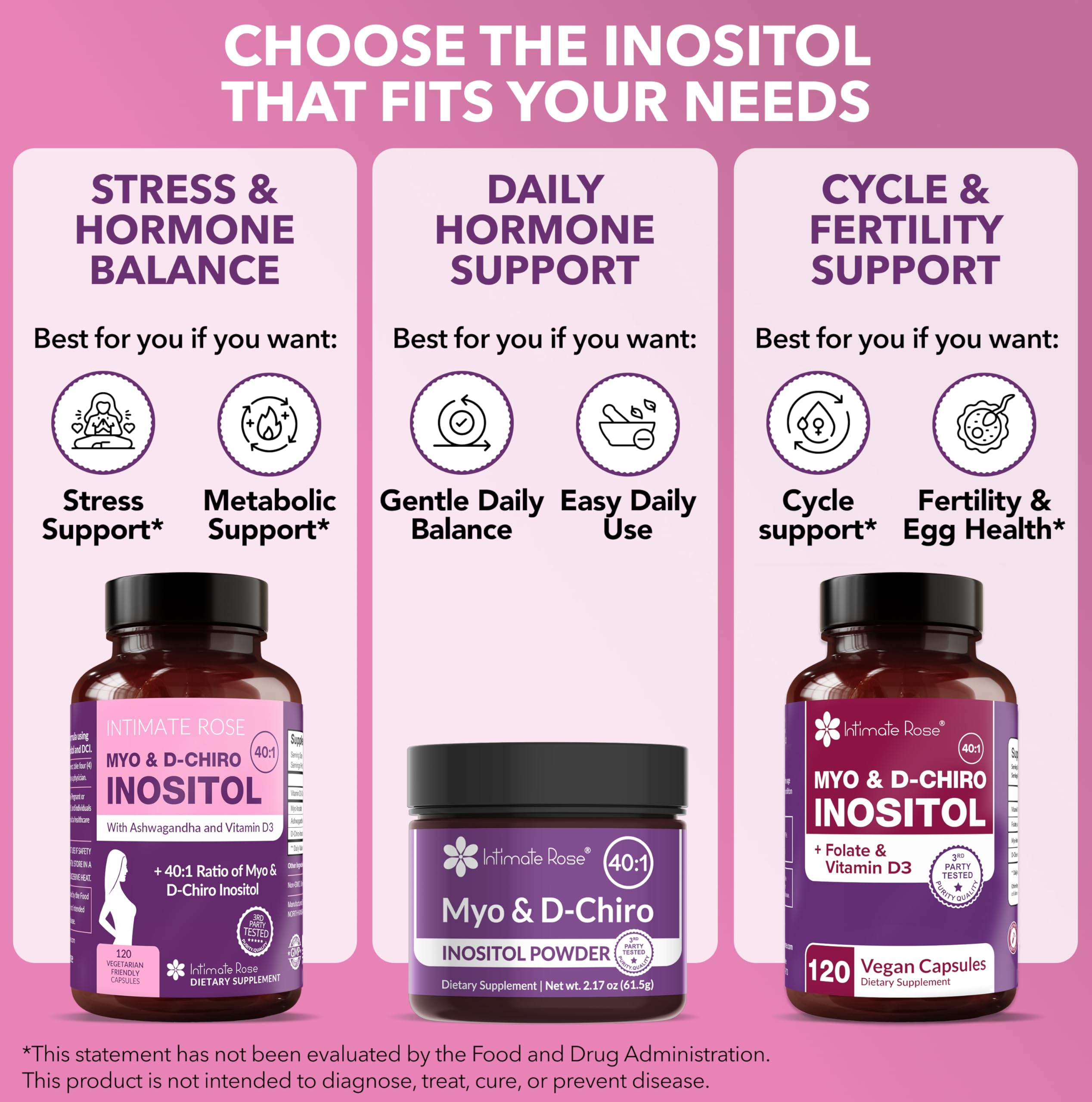 Intimate Rose Clean Label seal closeup emphasizing purity and confidence