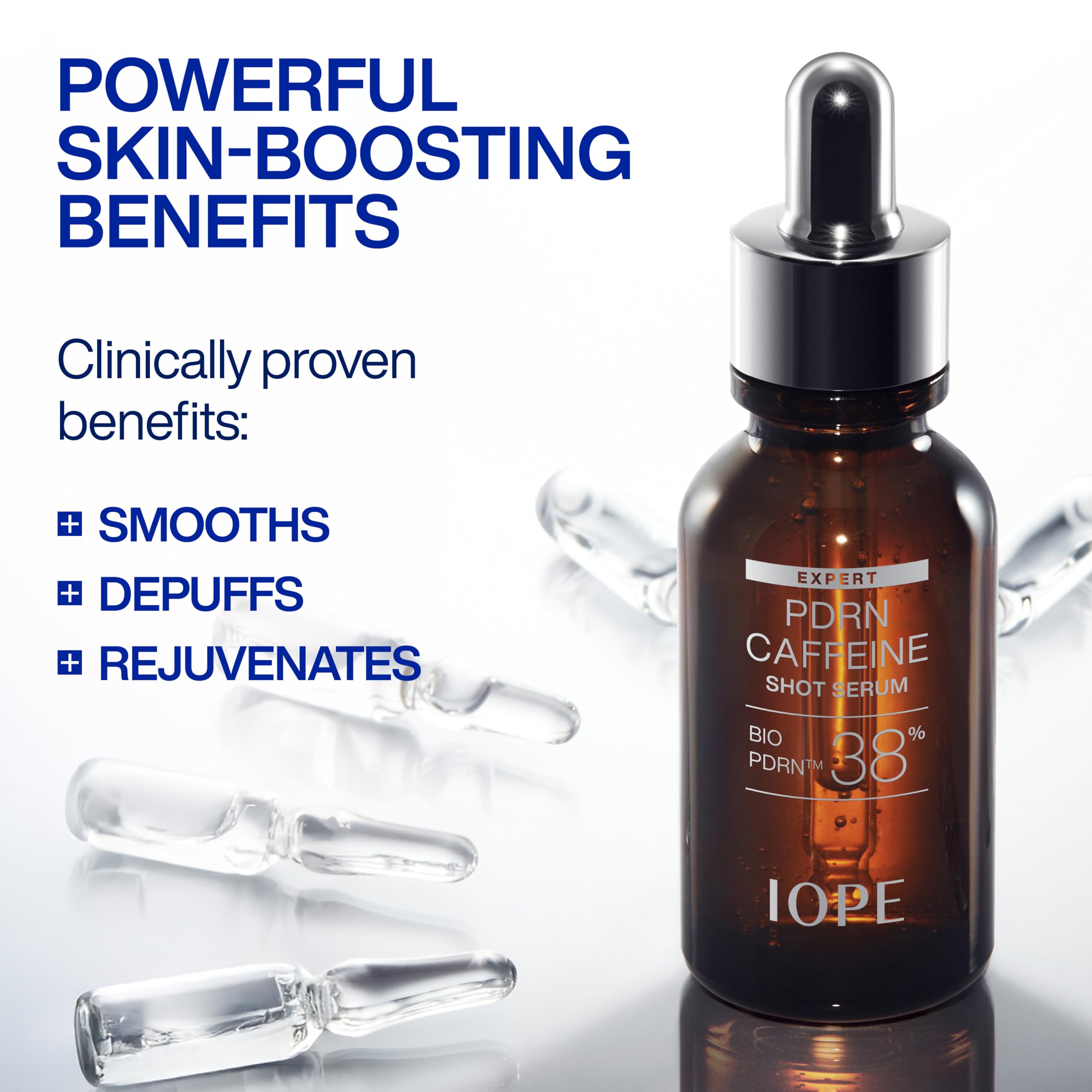 IOPE droplet texture close-up showing lightweight serum and smooth absorption