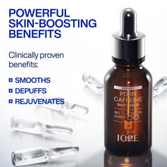 IOPE droplet texture close-up showing lightweight serum and smooth absorption