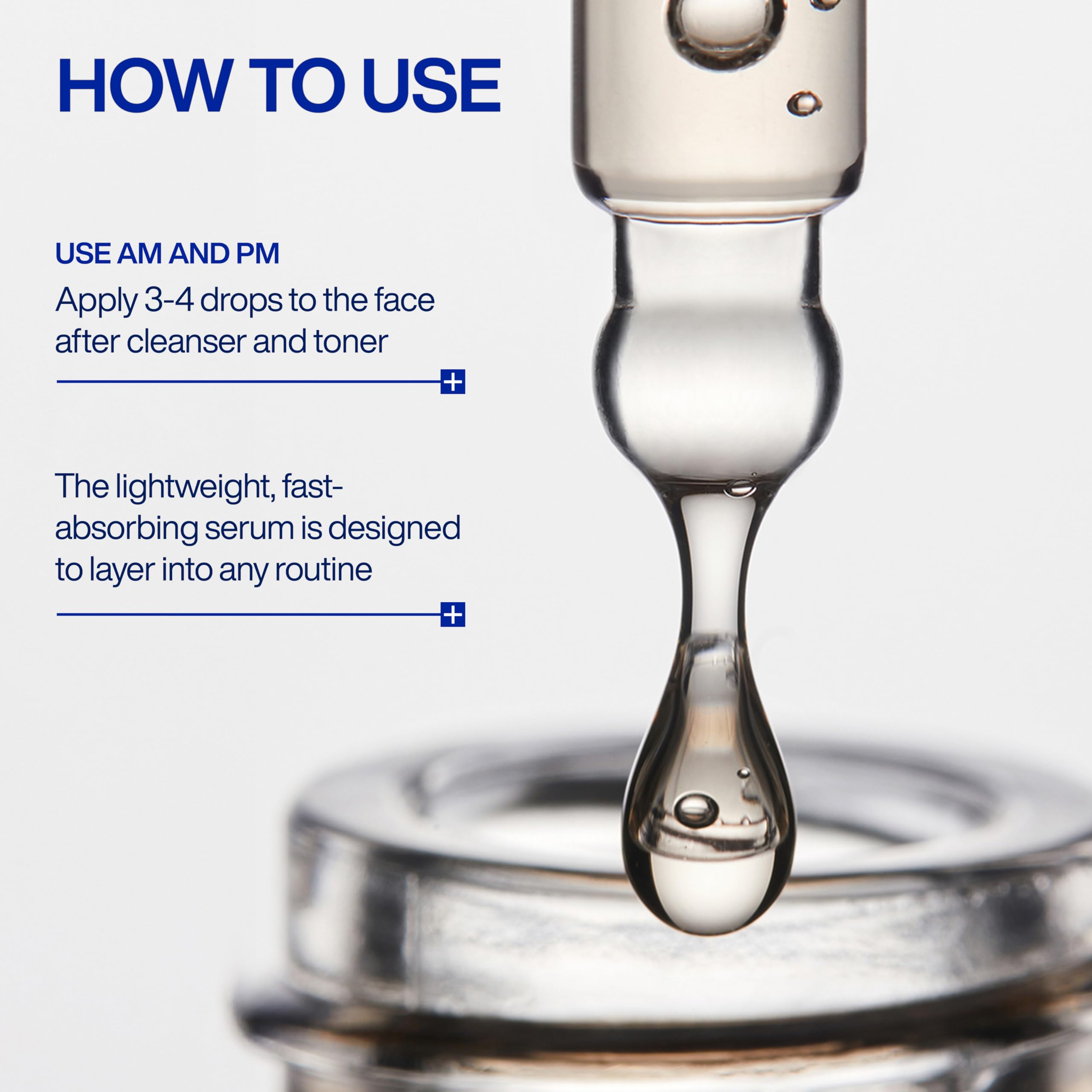IOPE bottle next to ruler showing 1.01 fl oz size and travel-friendly benefit
