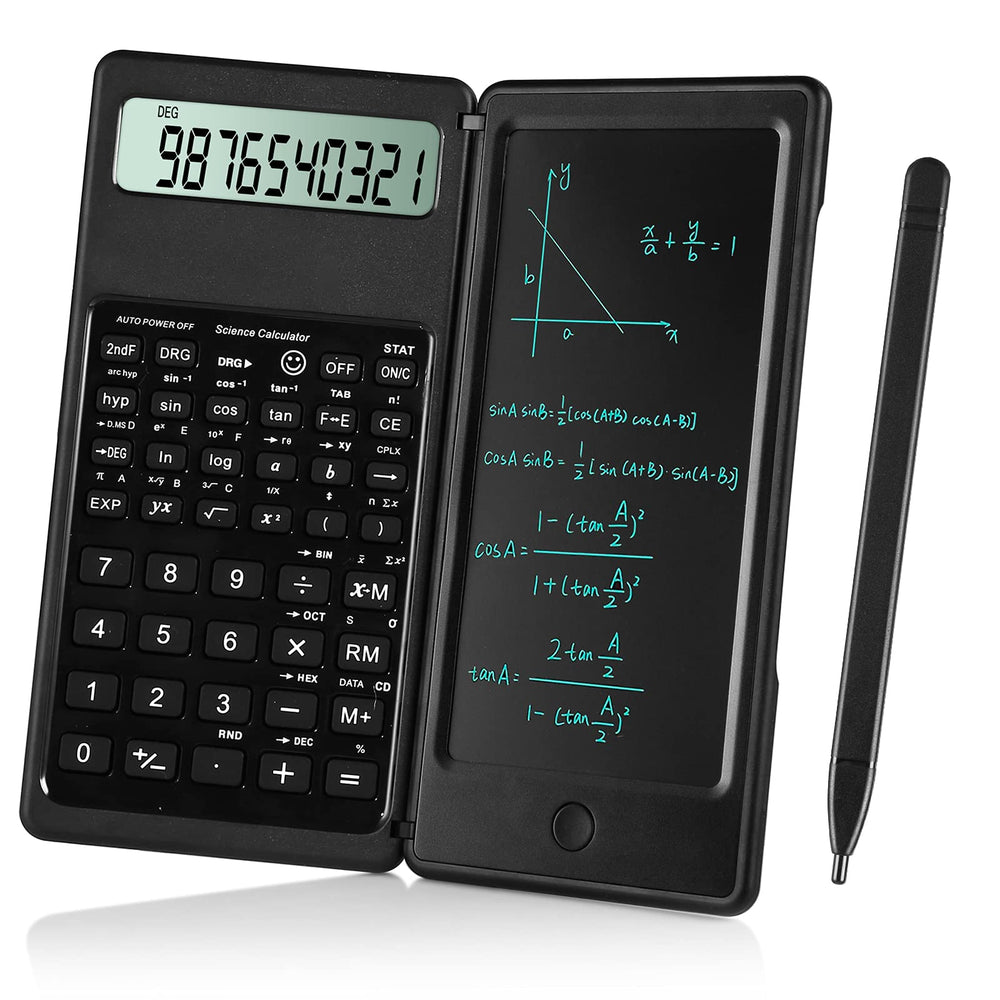iPepul front view showing calculator and notepad for organized studying