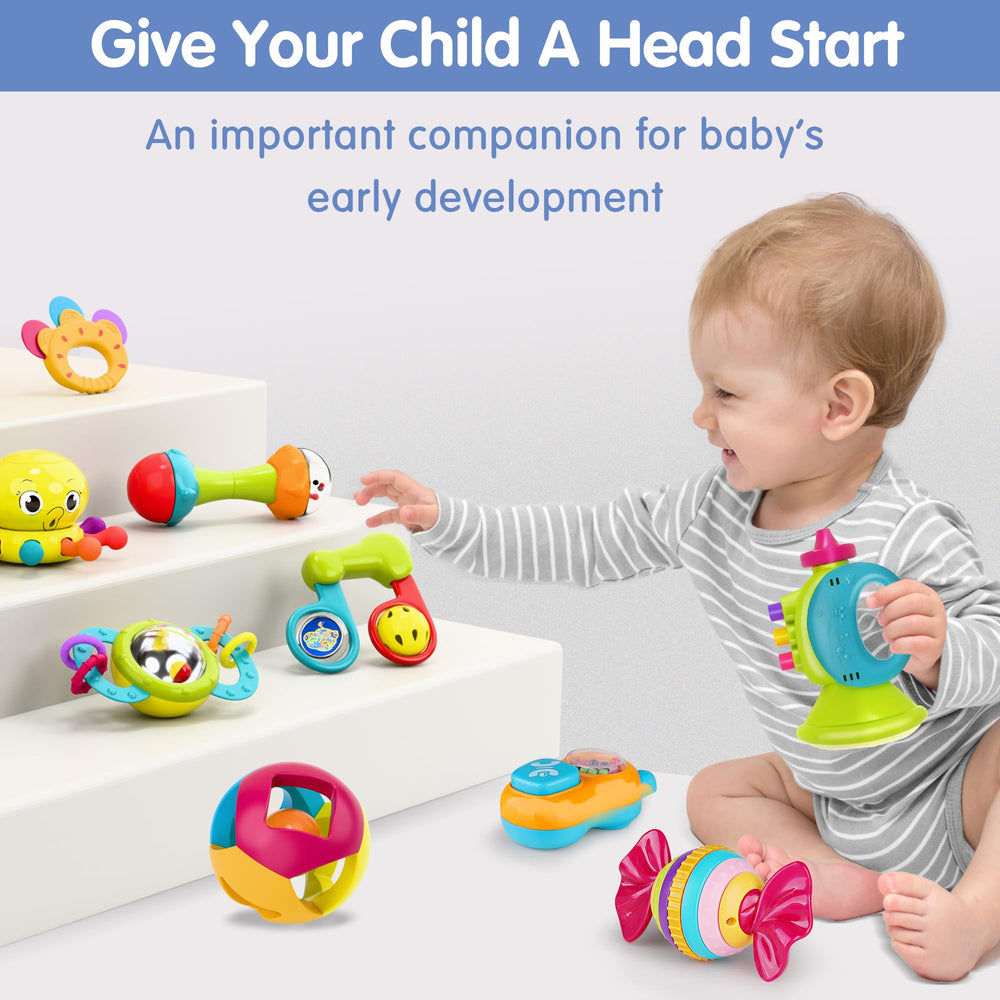iPlay, iLearn label and patterns highlighting visual tracking benefit