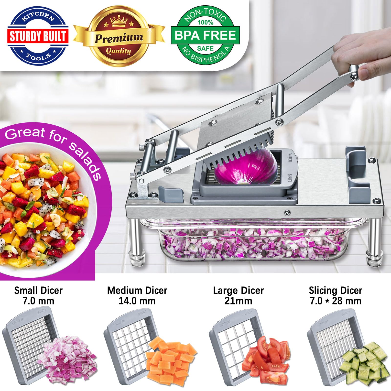 IPOVIPO blade set arranged to show 10 interchangeable blades for versatility