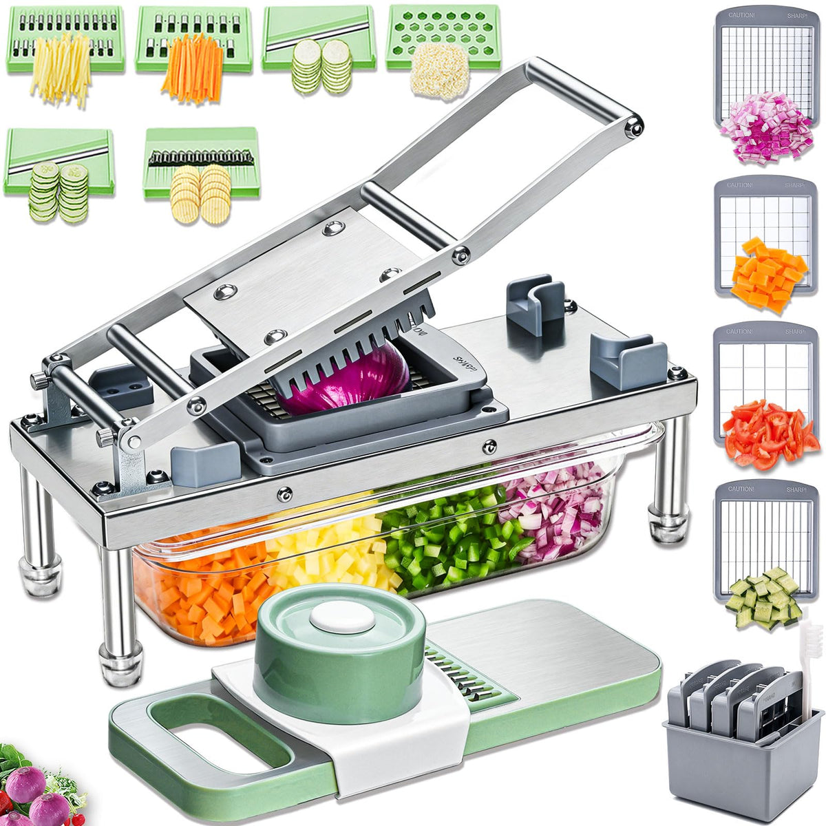 IPOVIPO front view with container showing compact space-saving design benefit