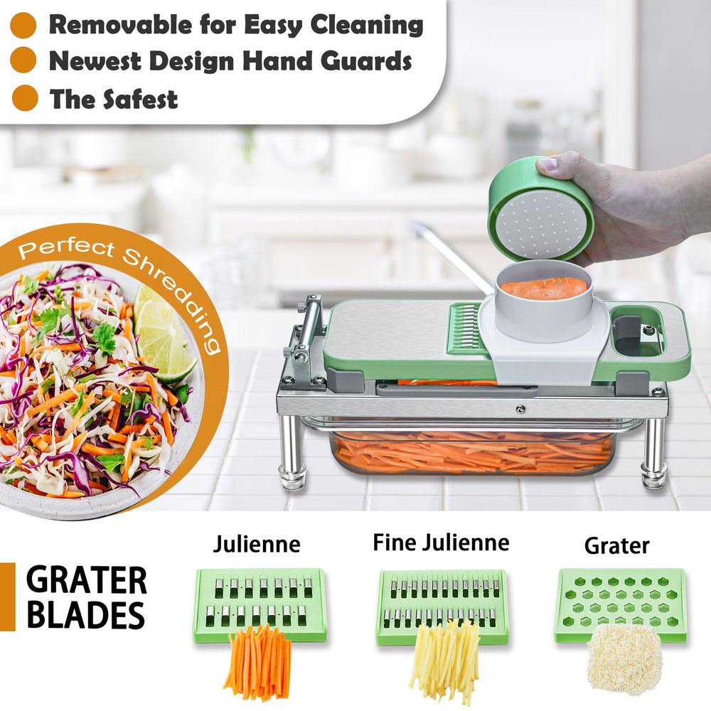 IPOVIPO hand guard detail protecting fingers while cutting vegetables safely