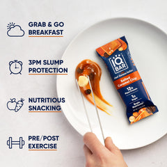 IQBAR ingredient display with Lion’s Mane and MCTs highlighting focus support
