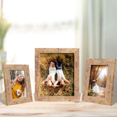 iRahmen four frames hung as a collage in a living room for coordinated decor benefit