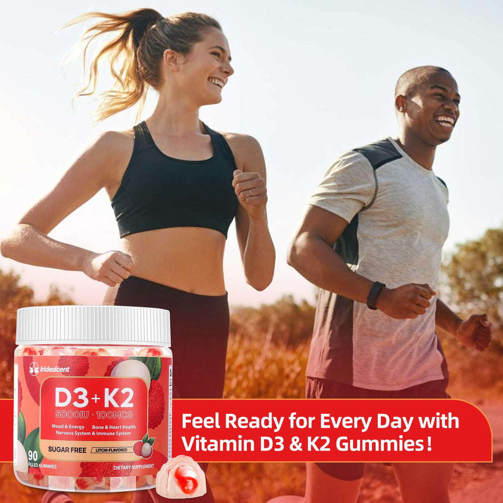IRIDESICENT soft outer gummy texture emphasizing chewable convenience