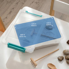 IRIS USA clear side view highlighting transparent body for instant content visibility