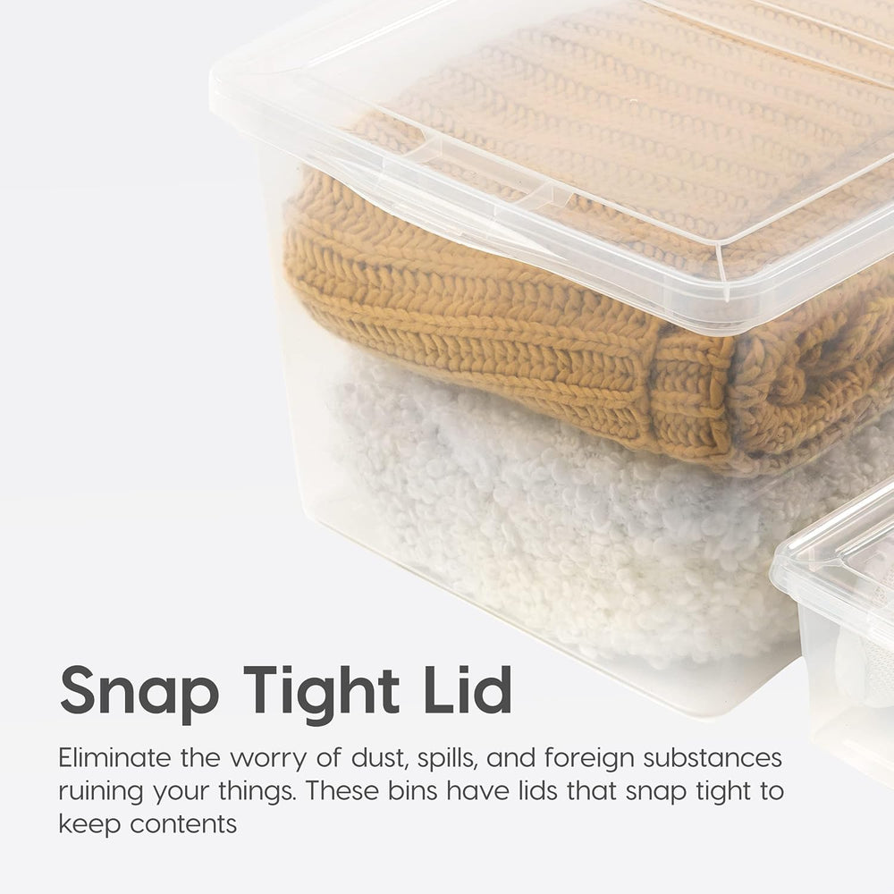 IRIS USA hand carrying bin showing lightweight portability advantage