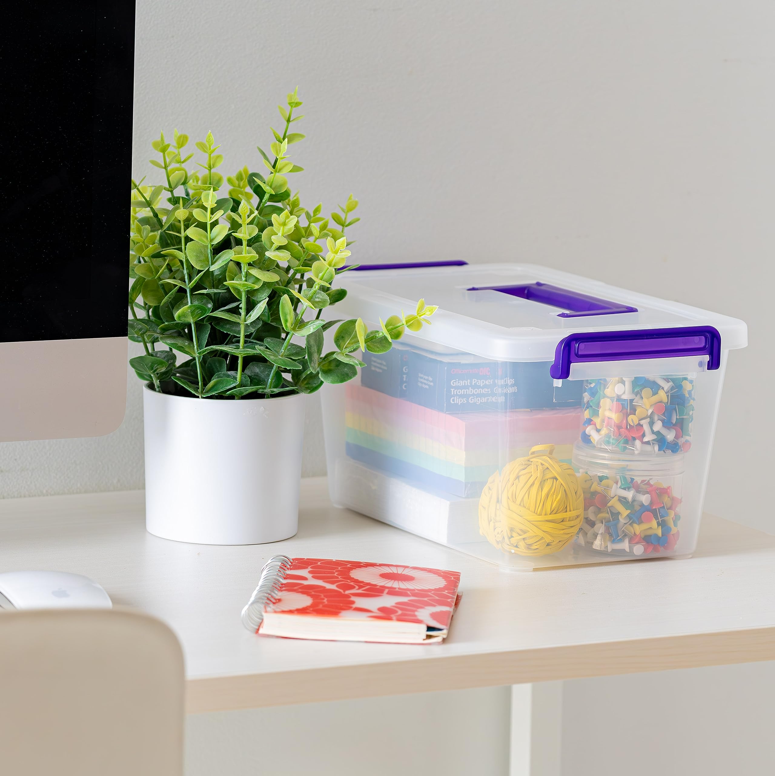 IRIS USA bins used in a classroom setting improving student organization