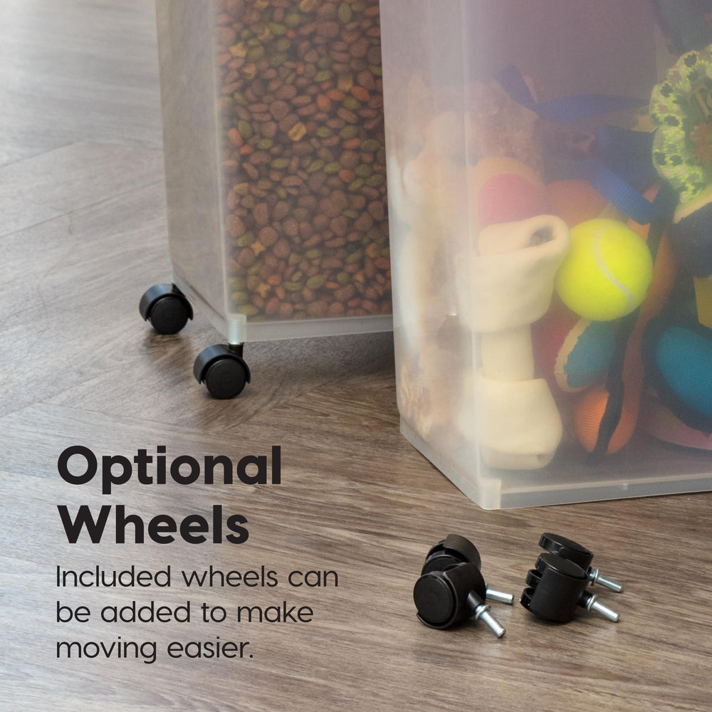 IRIS USA used for toy and leash storage showing multiuse home organization