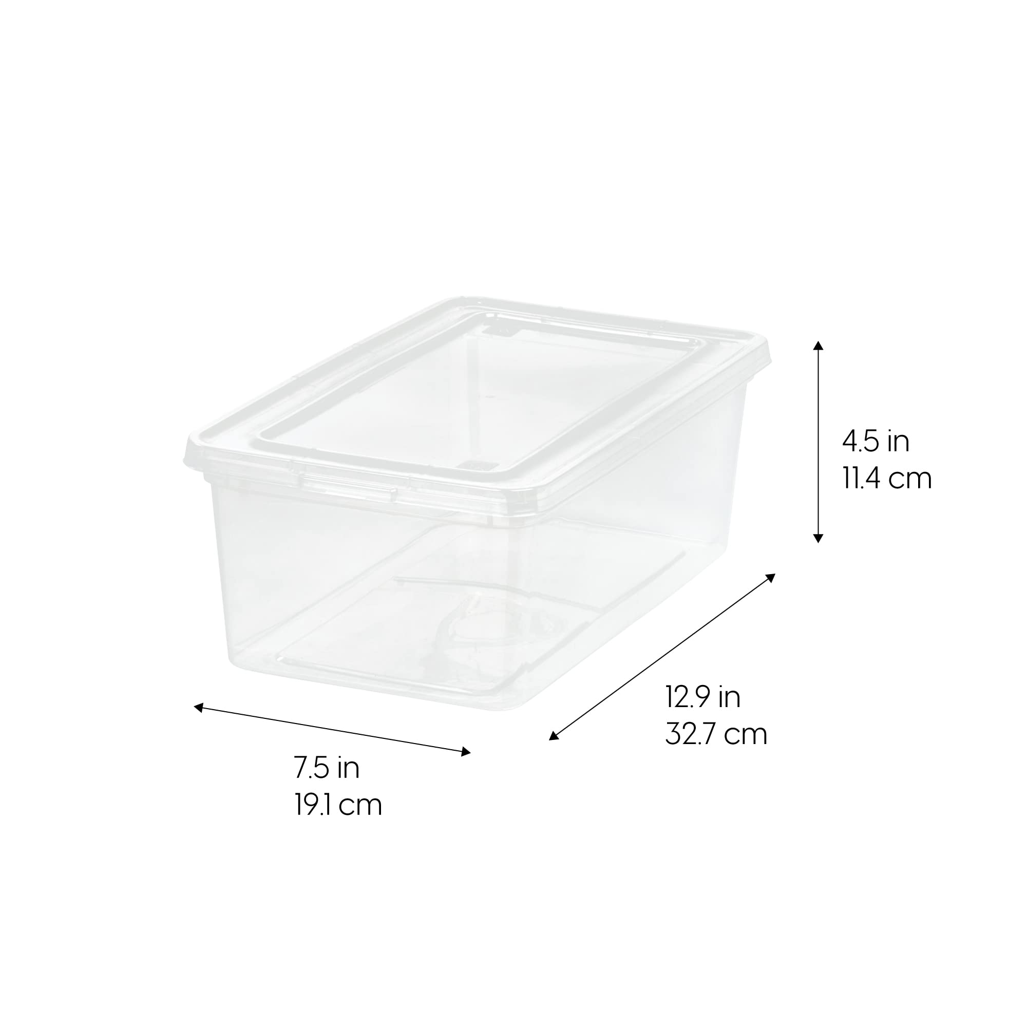 IRIS USA top lid groove detail highlighting secure stacking advantage