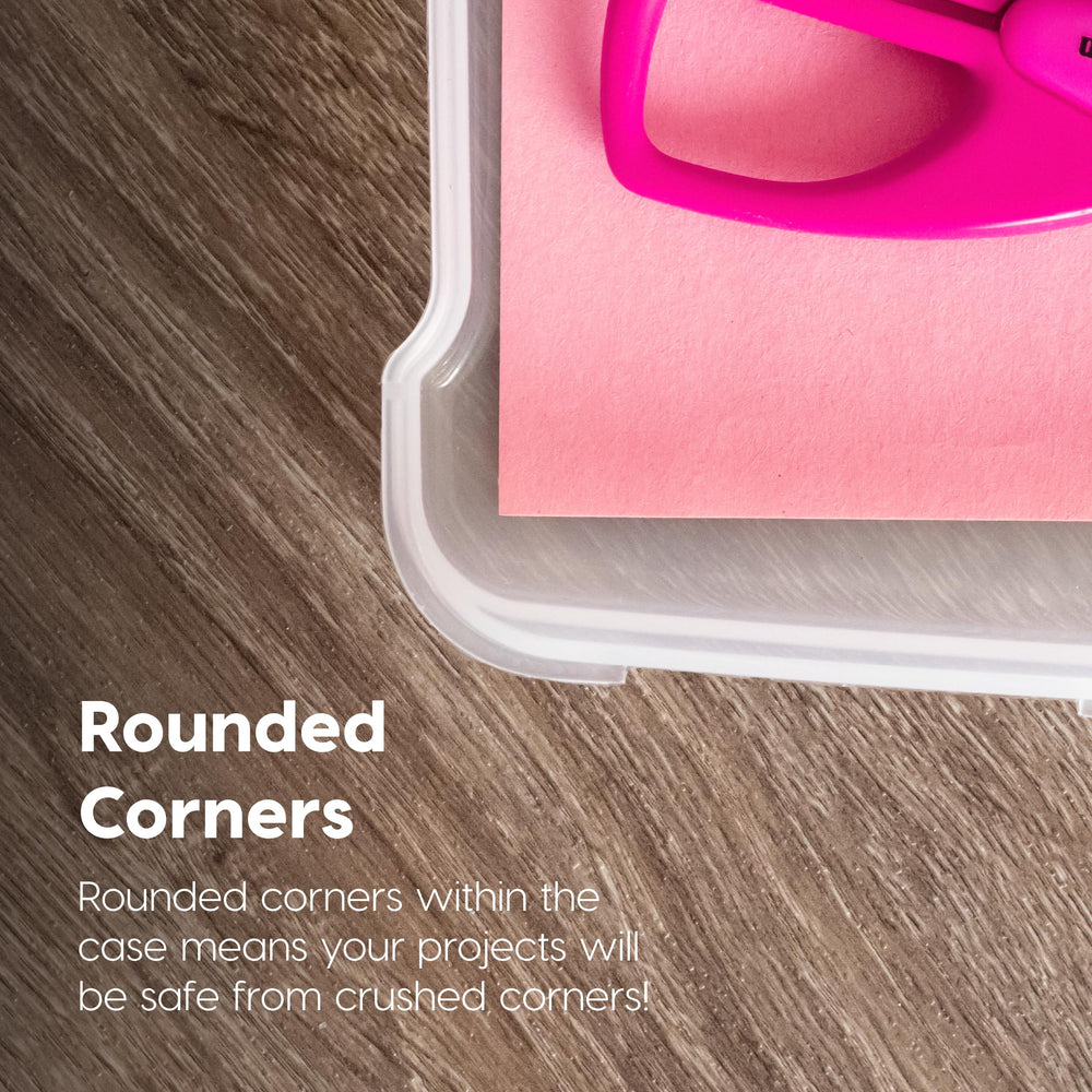 IRIS USA transparent sides letting you identify contents benefit