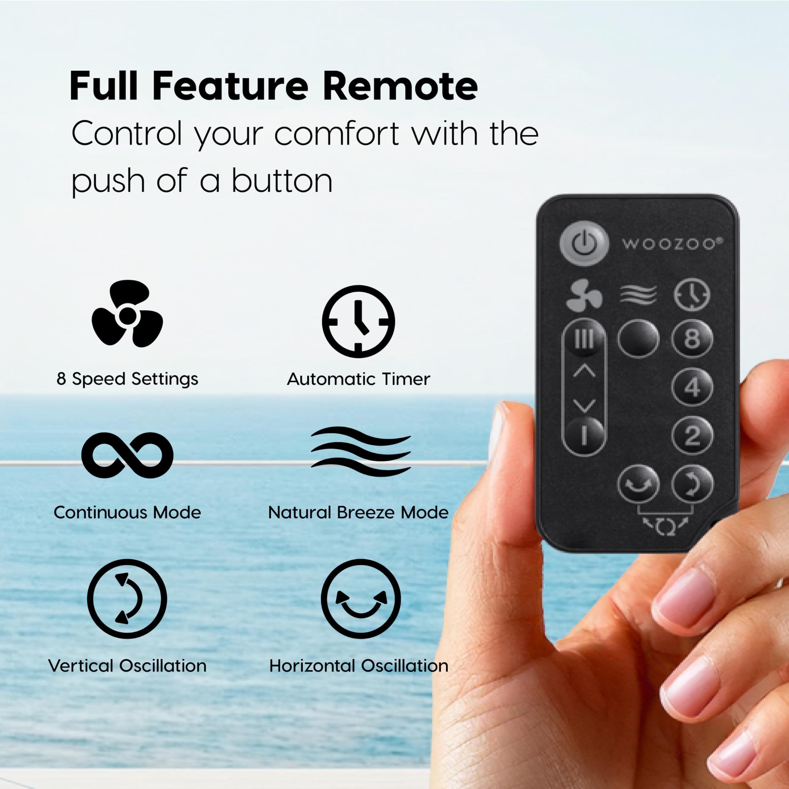 IRIS USA WOOZOO in a living room illustrating whole-room circulation benefit
