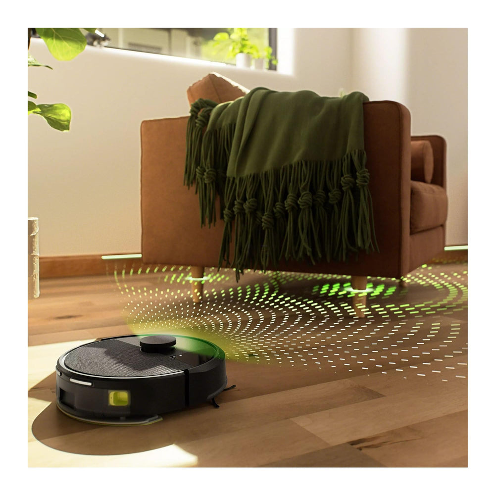 iRobot Roomba 105 AutoEmpty dock front view capturing dust for long periods benefit hands-free maintenance