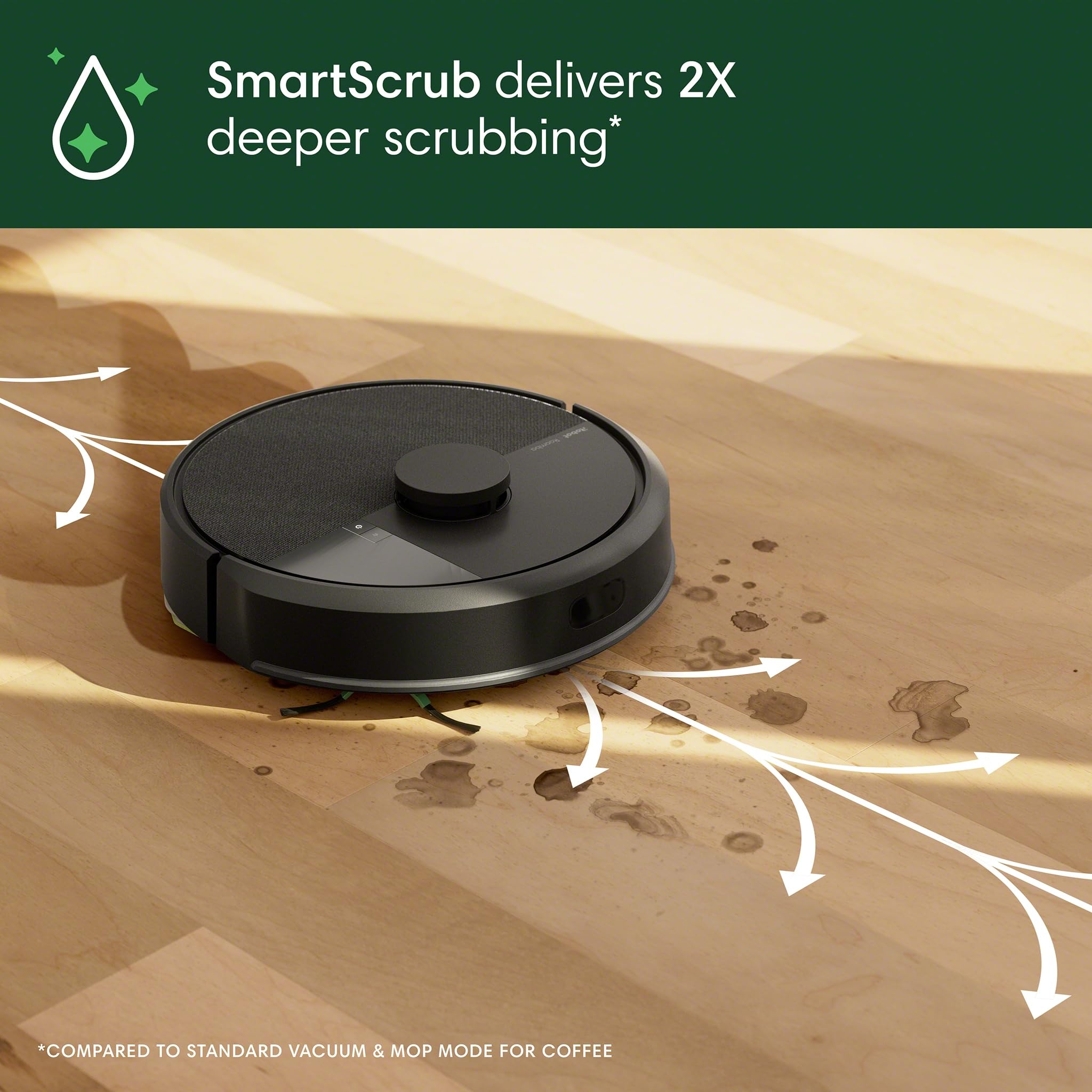 iRobot Roomba 105 AutoEmpty dock bag removed to show sealed disposal for allergen containment