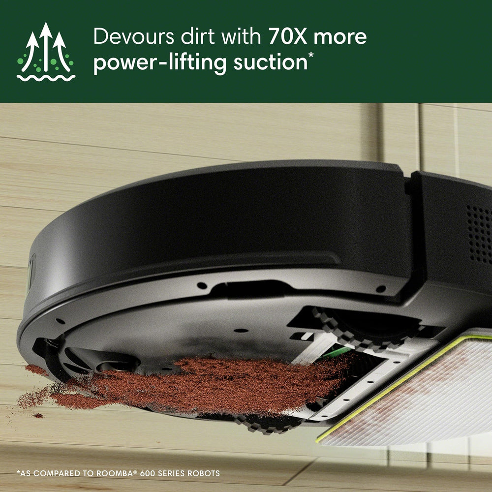 iRobot Roomba 105 ClearView LiDAR mapping display illustrating navigation for precise coverage