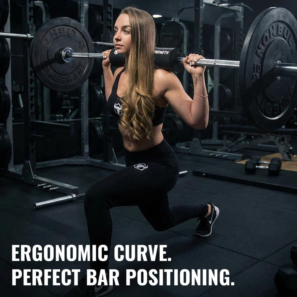 Iron Bull Strength pad beside ruler for scale showing portable 45cm length benefit