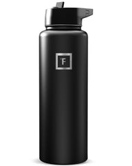 IRON °FLASK front view showing durable finish and capacity benefit