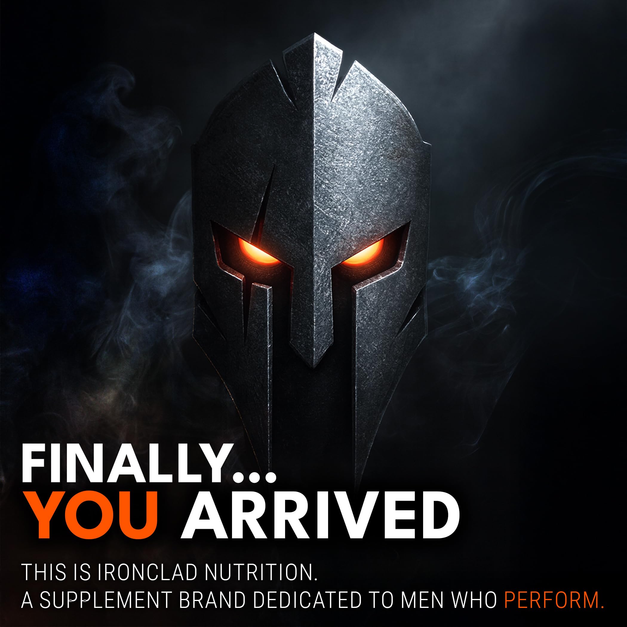 IRONCLAD NUTRITION bottle beside supplement facts panel highlighting third-party testing