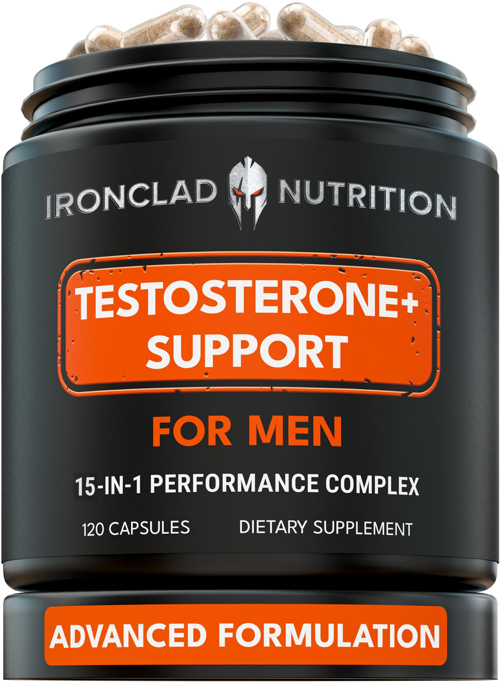 IRONCLAD NUTRITION front packaging showing bottle and label, professional quality