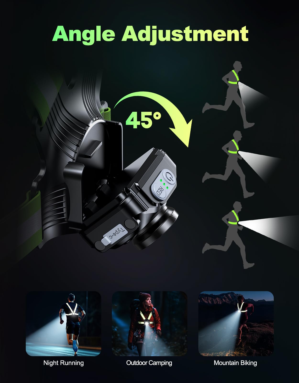 ISEYOU reflective strips detail highlighting enhanced 360-degree visibility