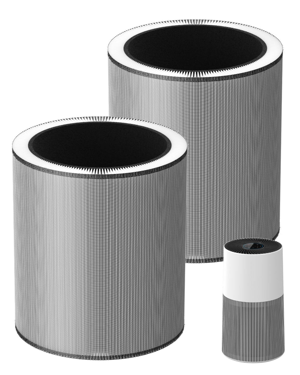 iSingo front view of replacement filter Z showing fit and compatibility benefit