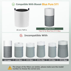 isinlive filter installed in Blue Pure 511 purifier restoring airflow