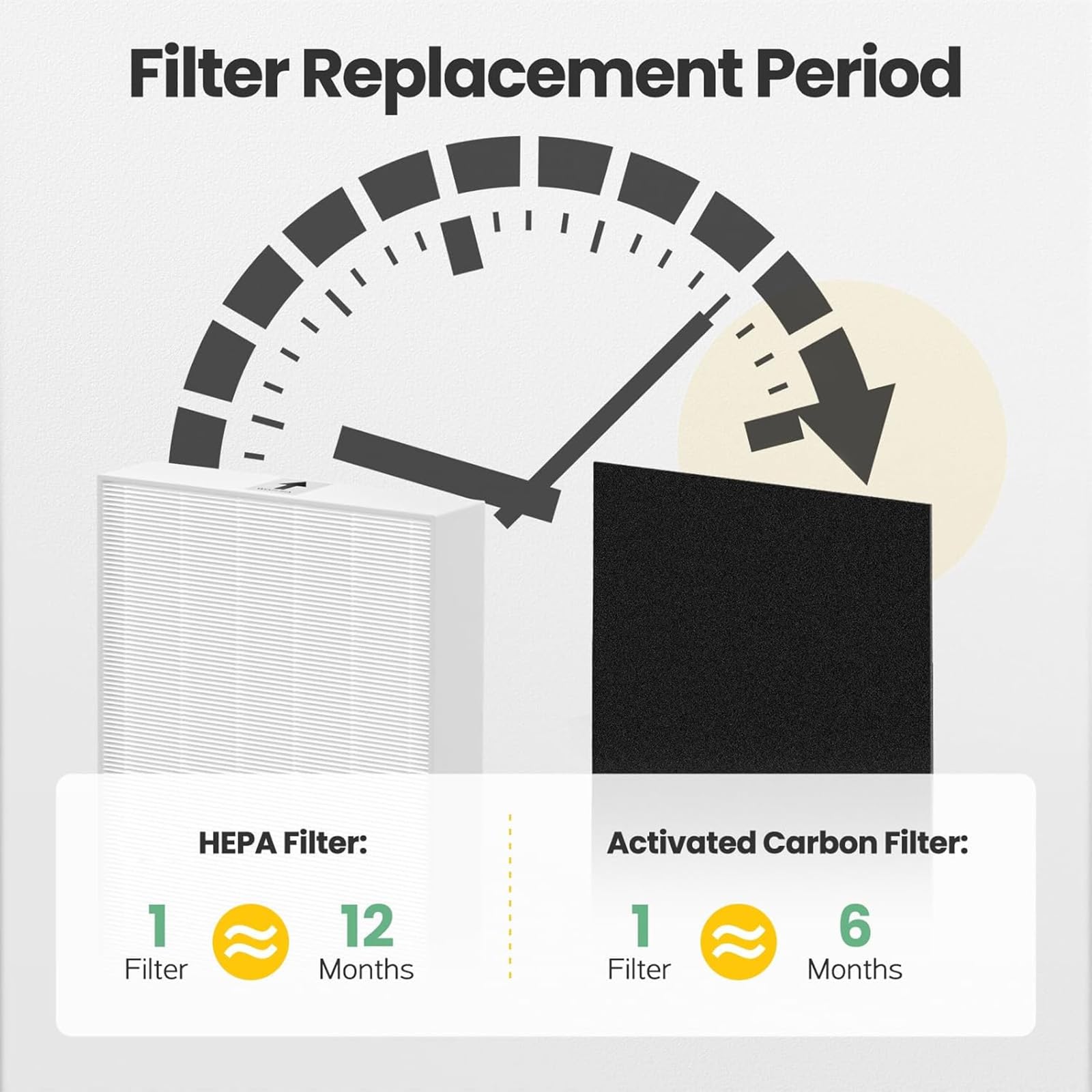 isinlive office setting with purifier and replacement filters for cleaner workspace