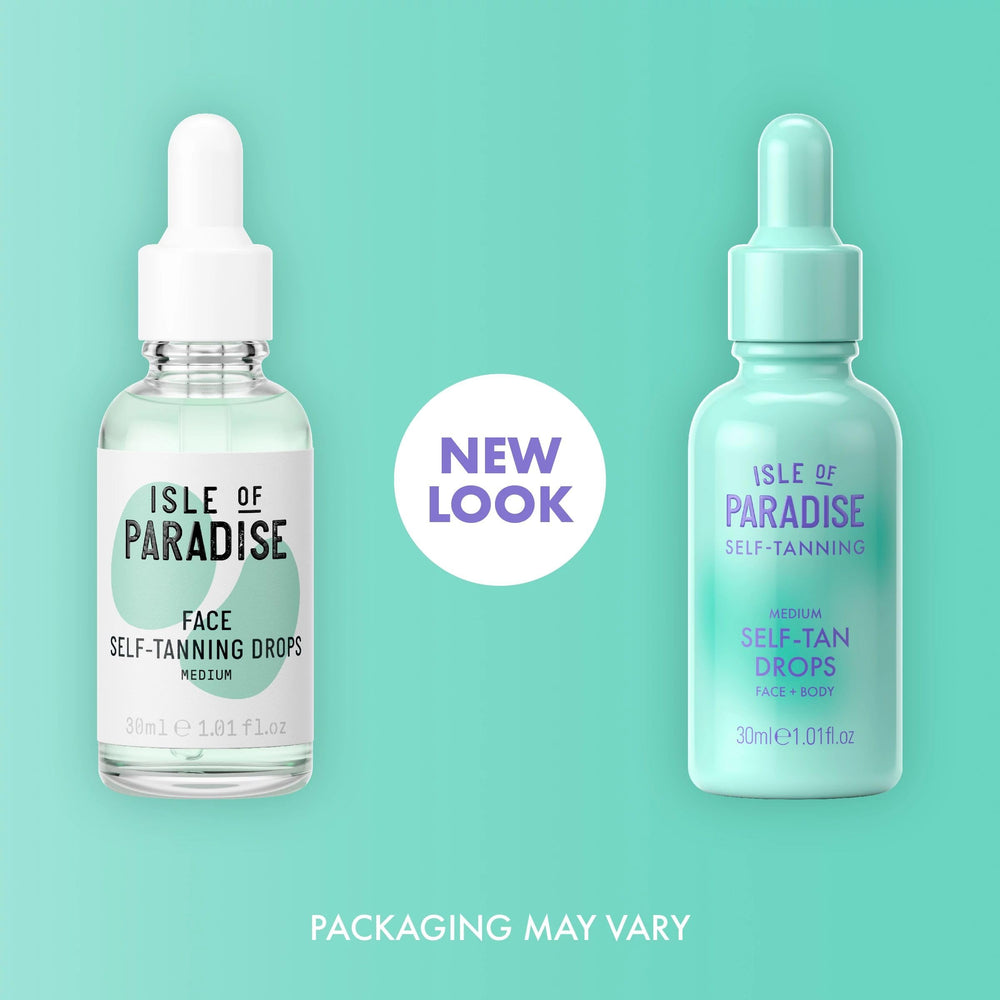 Isle of Paradise tan drops texture close-up showing smooth serum finish
